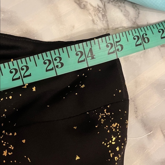 #77 Reitmans Black and Gold Sleeveless Dress - Picture 7 of 9